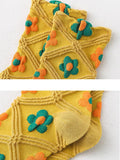 Floral Knitted Casual Jacquard Autumn Socks