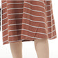 Plus Size Loose Slim Striped Print Casual Dress