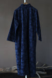 Autumn Stand-Up Collar Button Retro Long-Sleeved Loose Dress