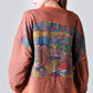 Vintage Print Pullover Plus Size Casual Sweatshirt