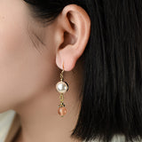 Petunia Asymmetric Earrings Vintage Earrings