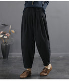 Vintage-Paneled Quilted Cotton Trousers