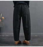Vintage-Paneled Quilted Cotton Trousers