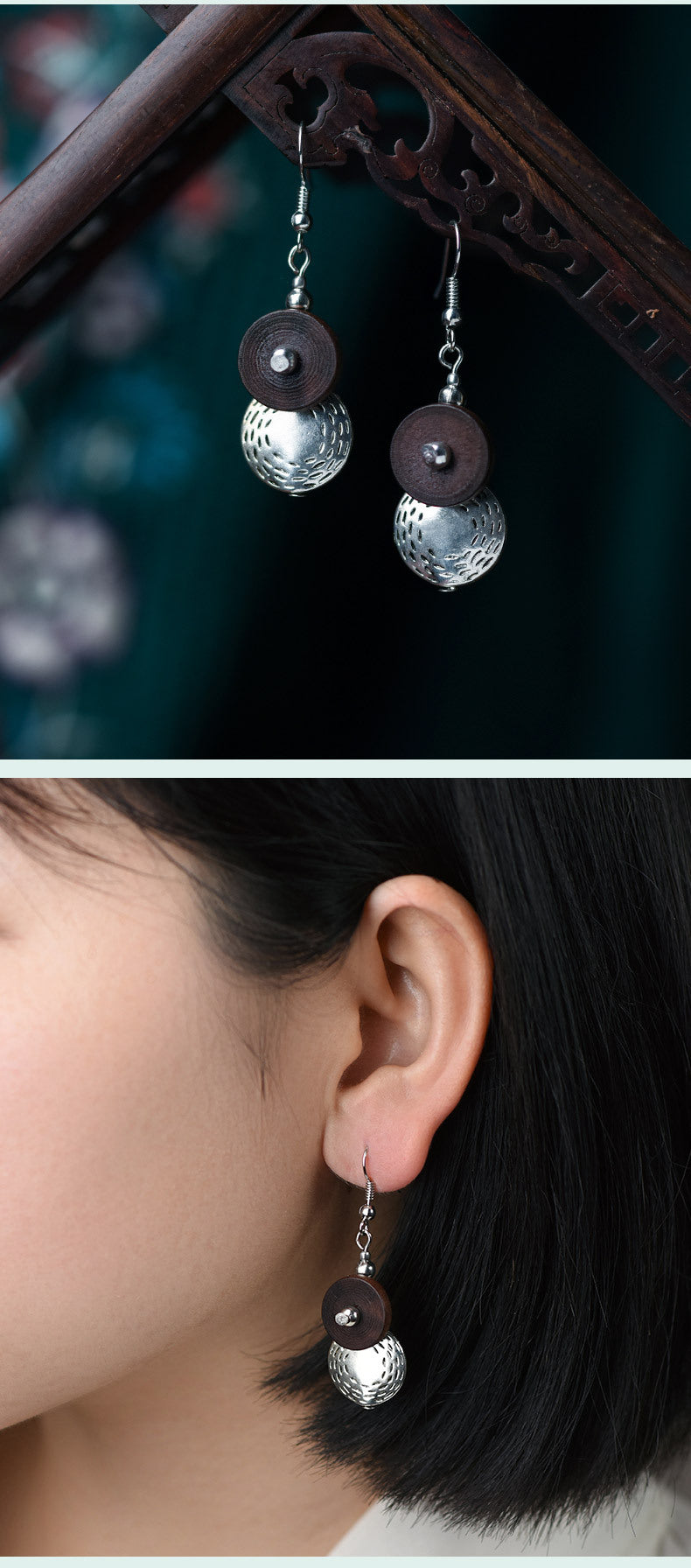 Ethnic Alloy Retro Hong Kong Style Earrings