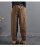 Vintage-Paneled Quilted Cotton Trousers