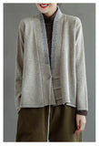 New Style Retro Embroidered Slanted Jacket With Buckle
