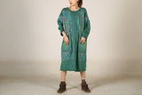 High-Neck Personalized Irregular Fleece Oversized Plaid Dress