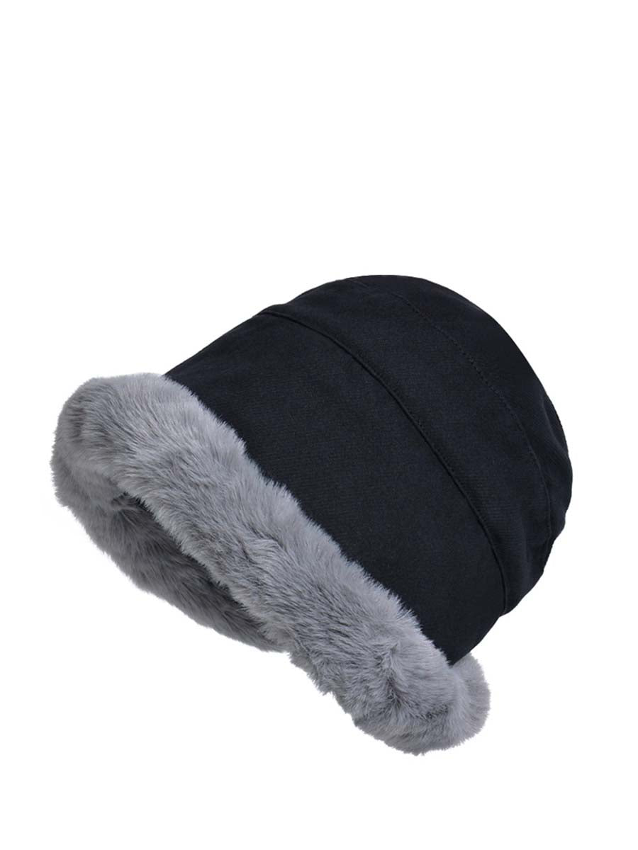 Chapeau de doublure en laine solide pour femmes d'hiver