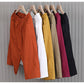 Literary Solid Color Five-Point Casual Pants