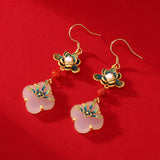 Classical Lotus Tassel Retro Earrings