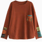 Retro Literary Thin Cotton Knitted Sweater T-Shirt