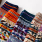 5 Pairs Men Winter Totem Jacquard  Warm Socks