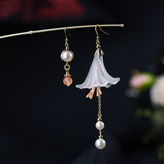 Boucles d'oreilles asymétriques Pétunia Boucles d'oreilles vintage