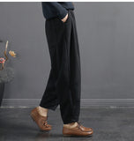 Vintage-Paneled Quilted Cotton Trousers