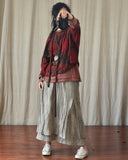 Literary Retro Cotton And Linen Distressed Linen Casual Skirt