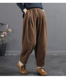 Vintage-Paneled Quilted Cotton Trousers