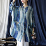 Autumn Ramie Literary Retro Medium And Long Loose Coat