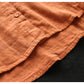 Chemise brodée florale à manches longues en coton double épaisseur Art Vintage