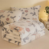 Polyester Soft Print Casual Bed Throw Blanket
