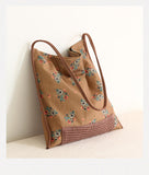 Niche Design Shoulder Canvas Bag Retro Style Bag