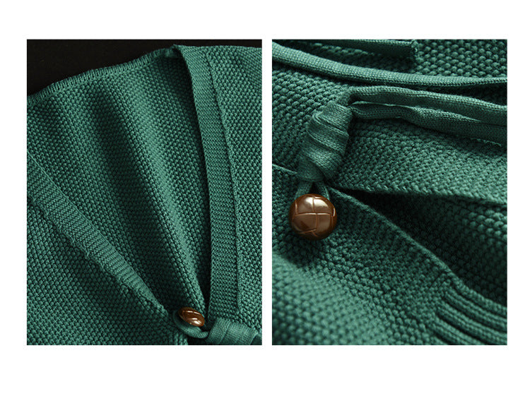 Vintage Cotton Knit Sleeveless V-Neck Vest