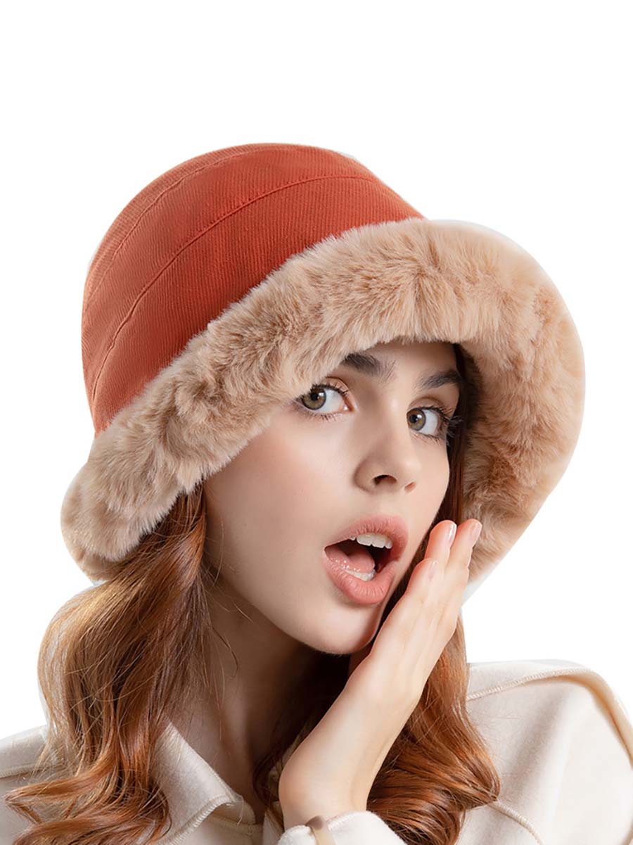 Chapeau de doublure en laine solide pour femmes d'hiver