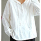 Literary Solid Color Slub Cotton Long-Sleeved T-Shirt