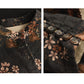 Retro Fried Color Printed Lapel Long-Sleeved Floral Shirt