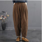 Vintage-Paneled Quilted Cotton Trousers