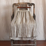 Literary Retro Cotton And Linen Distressed Linen Casual Skirt
