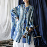 Autumn Ramie Literary Retro Medium And Long Loose Coat