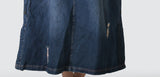 Ripped And Scratched Literary Large Size Suspender Dress