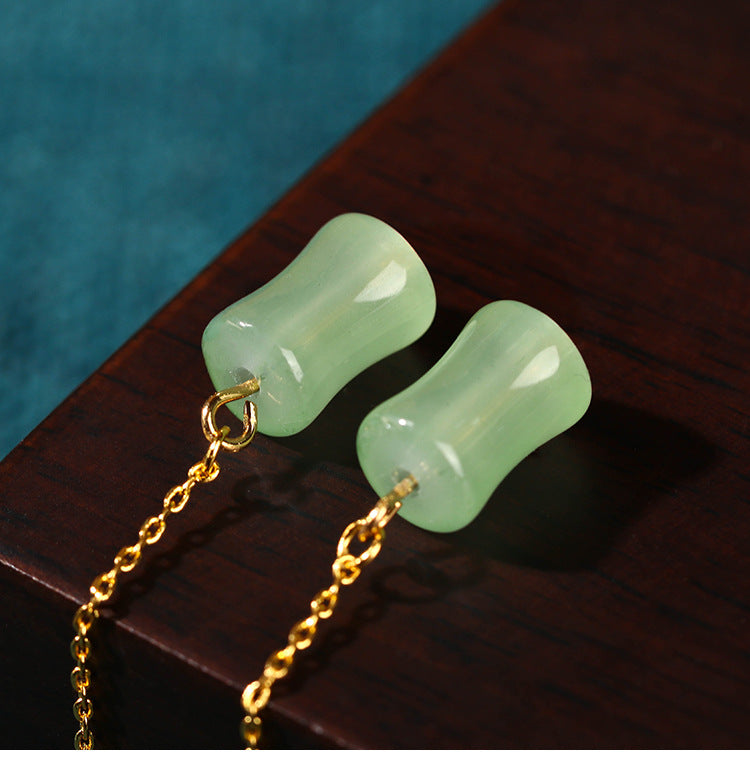 Boucles d'oreilles haut de gamme de Niche du Festival Yuzhu, conception originale