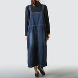 Ripped And Scratched Literary Large Size Suspender Dress