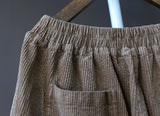 Literary Retro Loose Corduroy Casual Pants