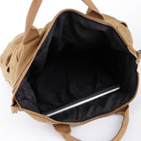Pure Color Canvas Square Backpack