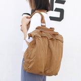 Pure Color Canvas Square Backpack