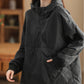 Women Casual Solid Winter Wamr Hooded Coat