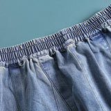 Plus Size - Simple Pure Color Loose Jeans