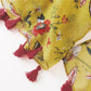 Écharpe de protection solaire à imprimé floral jaune printanier
