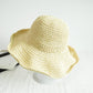Chapeau de paille pliable de protection solaire de voyage d'été