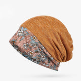 Winter Flower Lace Stitching Warm Hat