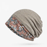 Winter Flower Lace Stitching Warm Hat