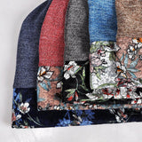 Winter Flower Lace Stitching Warm Hat