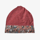 Winter Flower Lace Stitching Warm Hat