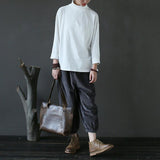 Women Pure Color Turtleneck Slim Top