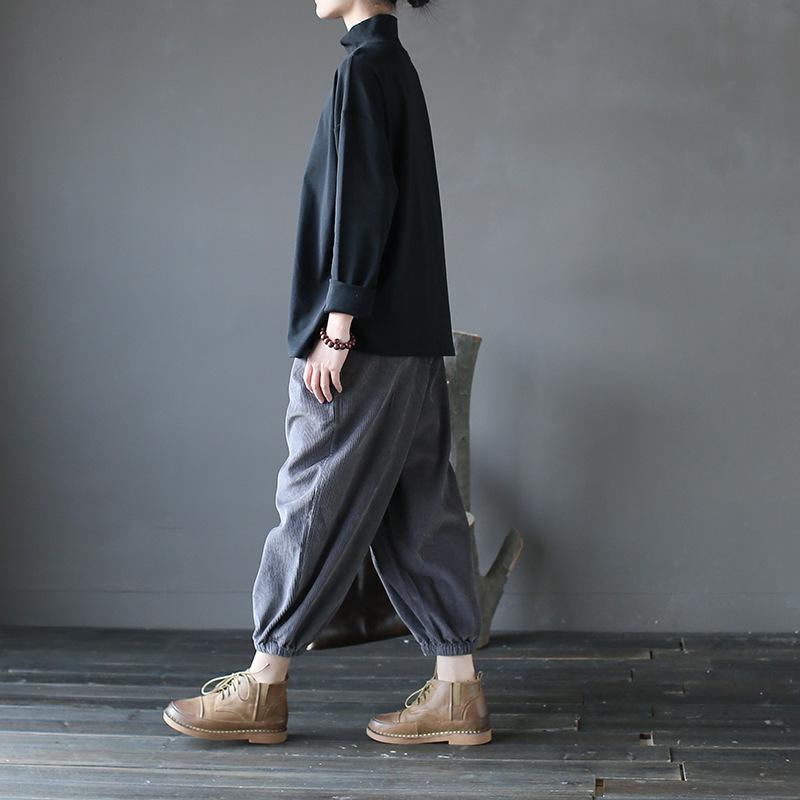Women Pure Color Turtleneck Slim Top