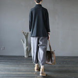 Women Pure Color Turtleneck Slim Top