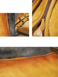 Women Retro Embossed Leather Crossbody Bag