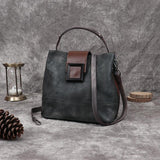 Women Retro Leather Handbag Crossbody Bag